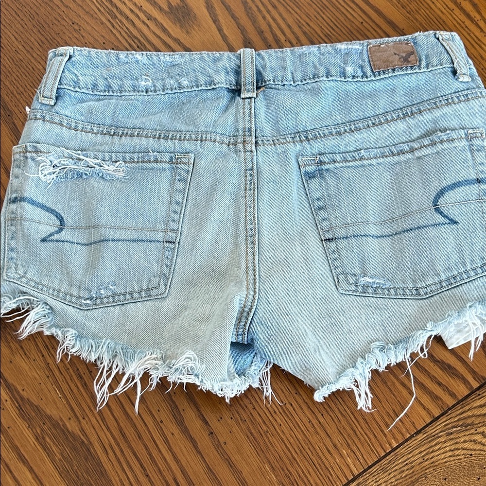 Distressed Denim Women Shorts/9 - Picture 4 of 4